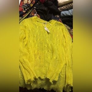 Nwt Anthropologie distressed sweater